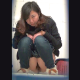 A pretty Asian girl takes a piss and a shit into a public floor toilet while a hidden camera captures the action from a frontal perspective. Vertical HD format. Over 3 minutes.